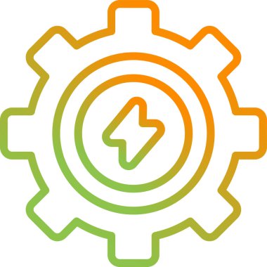 dişli simgesi vektör illüstrasyonu