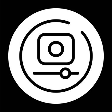 kamera simgesi vektör illüstrasyonu