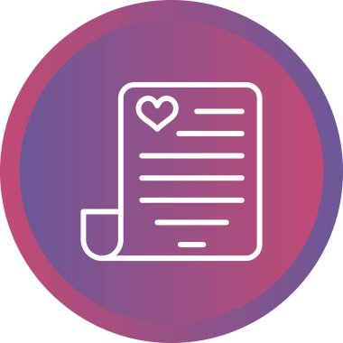 Belge. Web simgesi basit illüstrasyon