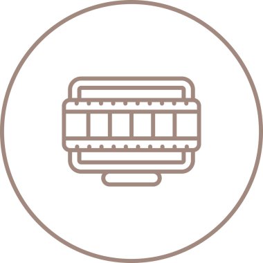 Masaüstü Bilgisayar Web simgesi vektör çizimi