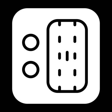 Modern b 'nin vektör illüstrasyonunda müziğin eksik simgesi