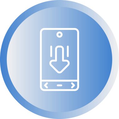 akıllı telefon simgesi vektör illüstrasyonu