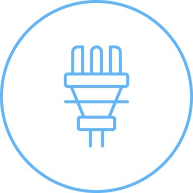 ampul simgesi vektör illüstrasyonu