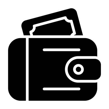 cüzdan ikonu vektör illüstrasyonu