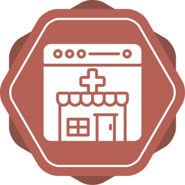 Bir ev simgesinin vektör illüstrasyonu