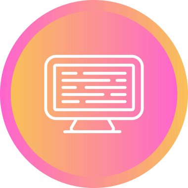 Bilgisayar web simge vektör çizim