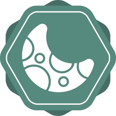 Ay ağ simgesinin vektör illüstrasyonu