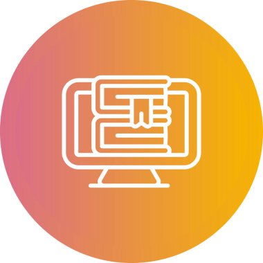 Bilgisayar web simge vektör çizim