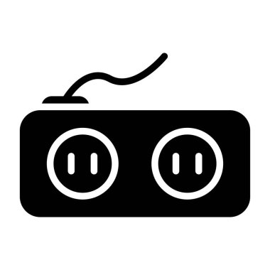 soket ağ simgesi vektör illüstrasyonu