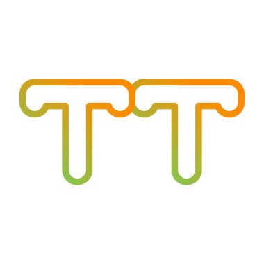 Mektup T logo tasarım şablonu