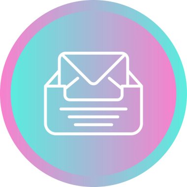 zarf web simgesi vektör illüstrasyonu 