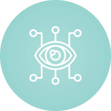 Göz simgesinin vektör illüstrasyonu