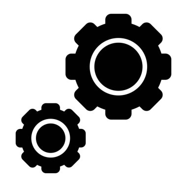 Sikke tekerlekleri simgesi vektör çizimi 