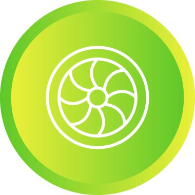 Eşsiz Fan Vektörü Kabartma Simgesi