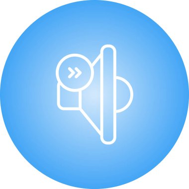 Güzel Sözcü Glyph Vektör Simgesi