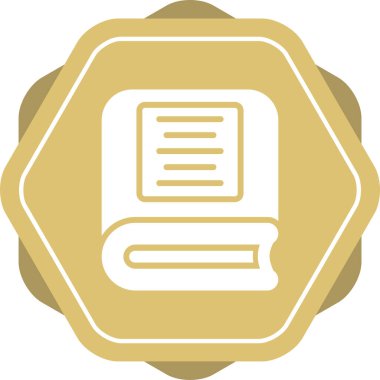 kitap simgesi, vektör illüstrasyonu