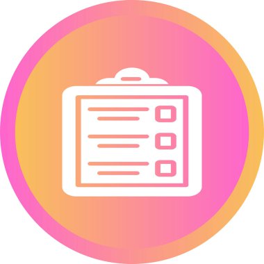 Bir pano simgesinin vektör illüstrasyonu