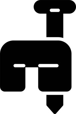 Gaz vanası. Basit simge