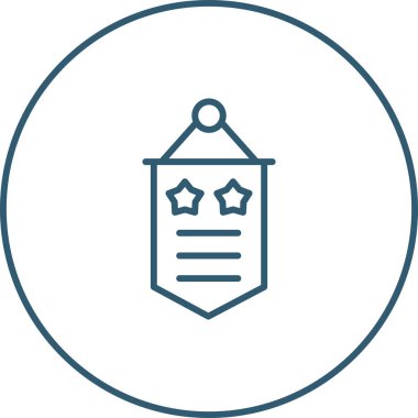 Banner  icon, vector illustration 