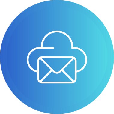 E-posta. Web simgesi basit illüstrasyon