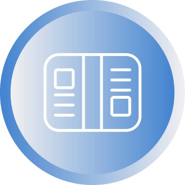 Arşiv simgesi, basit vektör çizim