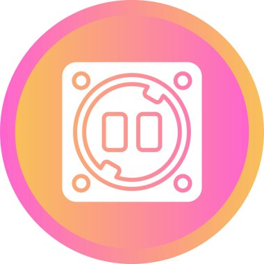 soket ağ simgesi vektör illüstrasyonu