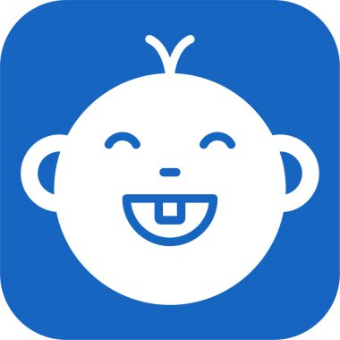 Mutlu bir yüzün vektör çizimi