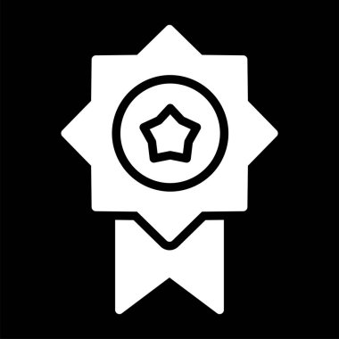 Madalya. Web simgesi basit illüstrasyon