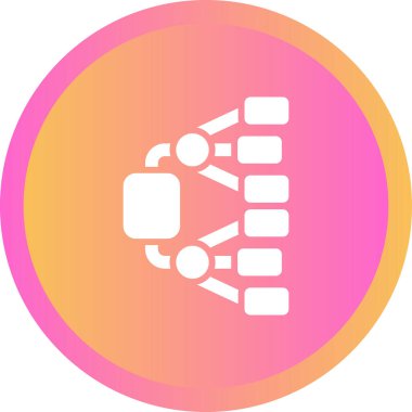 Ağ Diyagramı Web simgesi çizimi