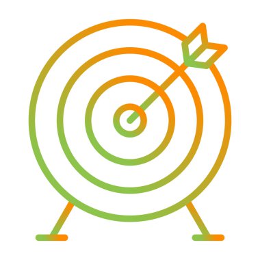 hedef vektör ince çizgi simgesi