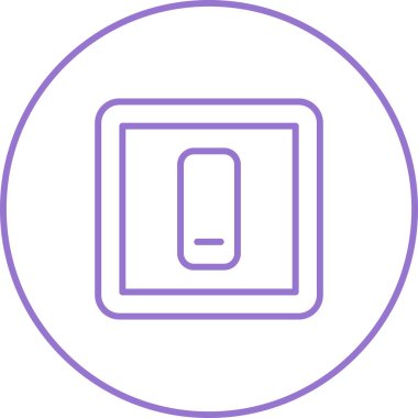 Eşsiz Telefon Vektör Satırı Simgesi