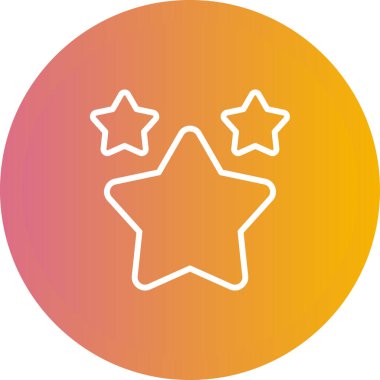 yıldız simgesi vektör illüstrasyonu