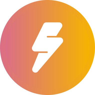 Şimşek simgesi vektör illüstrasyonu