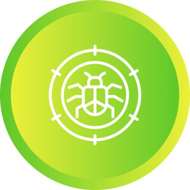 beautiful target vector glyph icon