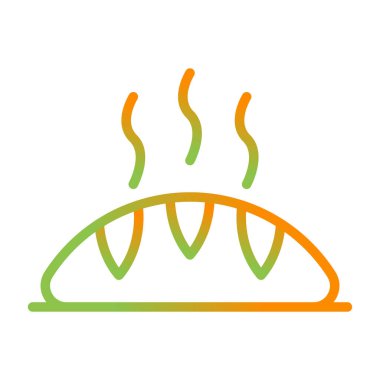 sıcak ve gradyan renk simgesi, resimleme