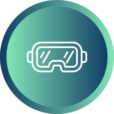 Oyun Kulaklığı web simgesi, vektör illüstrasyonu 