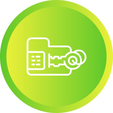 Modern hesap makinesi simgesinin vektör çizimi