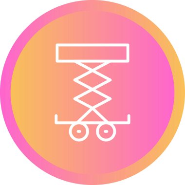 Araba Kaldırıcı web simgesi vektör illüstrasyonu