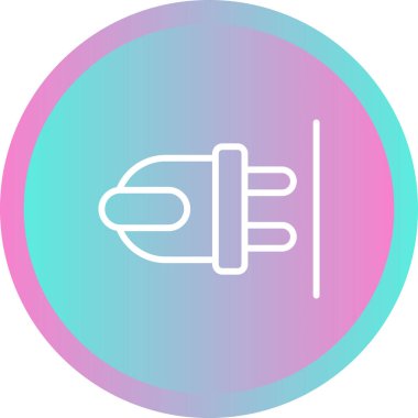 Bir dolgu simgesinin vektör illüstrasyonu