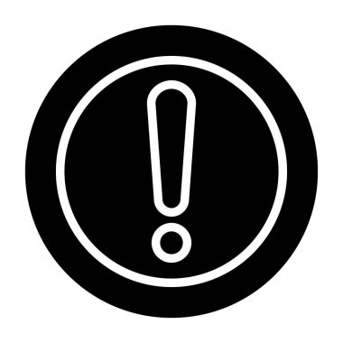 exclamation mark. simple vector icon