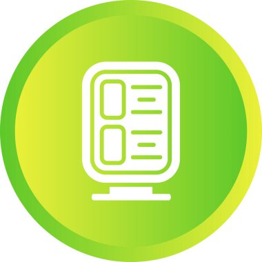 Benzersiz kitap ikonu vektör illüstrasyonu