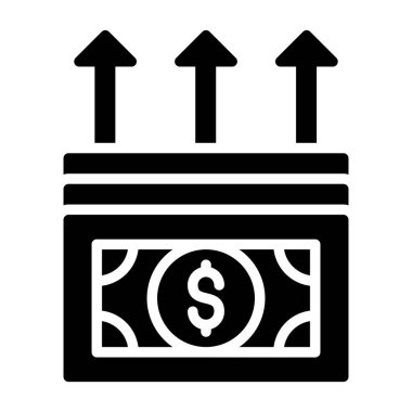 Gider web simgesi, vektör illüstrasyonu