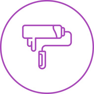 boya silindiri simge vektör çizim