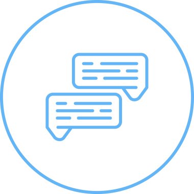 Konuşma yap. Web simgesi basit illüstrasyon