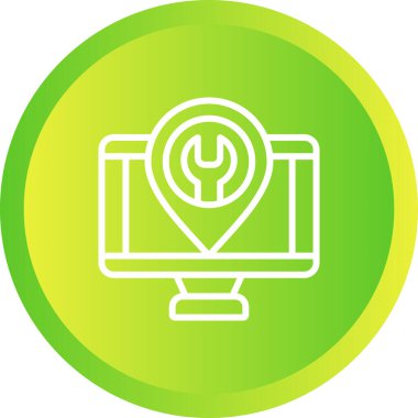 Bilgisayar web simge vektör çizim