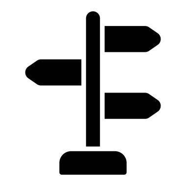 Yönlendirme simgesi vektörü. Kabartma sembolü. ok simgesi