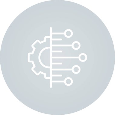 Modern b 'nin vektör illüstrasyonu vites simgesinden yoksun