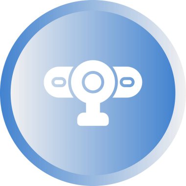 Web kamerası web simgesi vektör illüstrasyonu