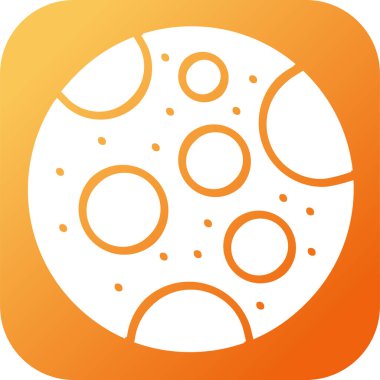 Ay ağ simgesinin vektör illüstrasyonu