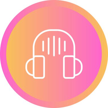 vektör kulaklık simgesi illüstrasyonu